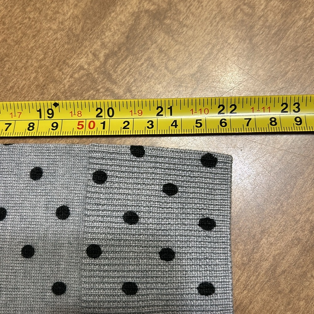 Talbots Merino Wool Polka Dot Cardigan Sweater Gray XLP Buttons Teacher
V - Picture 13 of 13